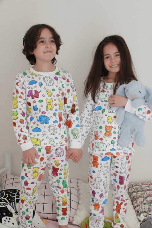 Pijarta | Hayal Et, Boya, Giy – Boyanabilir Pijama Takımı