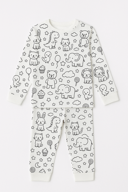 Pijarta | Hayal Et, Boya, Giy – Boyanabilir Pijama Takımı